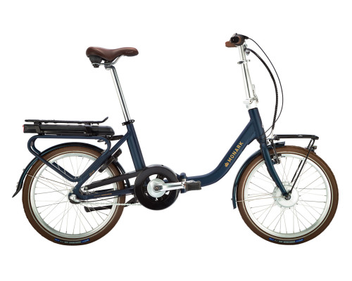 Monark foldecykel med elcykelmotor blå
