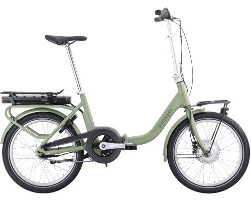 Monark Split foldecykel med elcykelmotor grøn