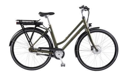 grevinden dame elcykel grøn