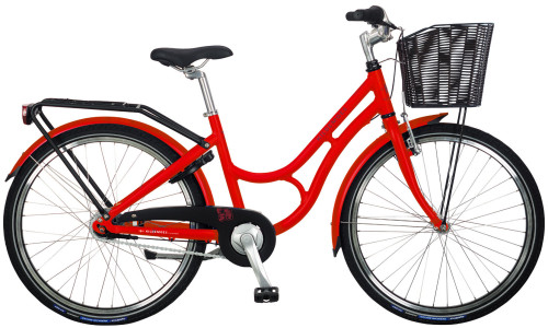 Kildemoes Bikerz Retro 24" b&oslash;rnecykel r&oslash;d