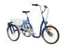 Monark handicapcykel med 3 hjul (2 baghjul) blå