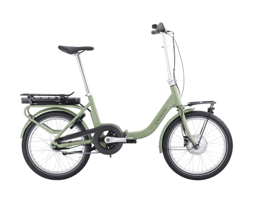 Monark Split foldecykel med elcykelmotor grøn
