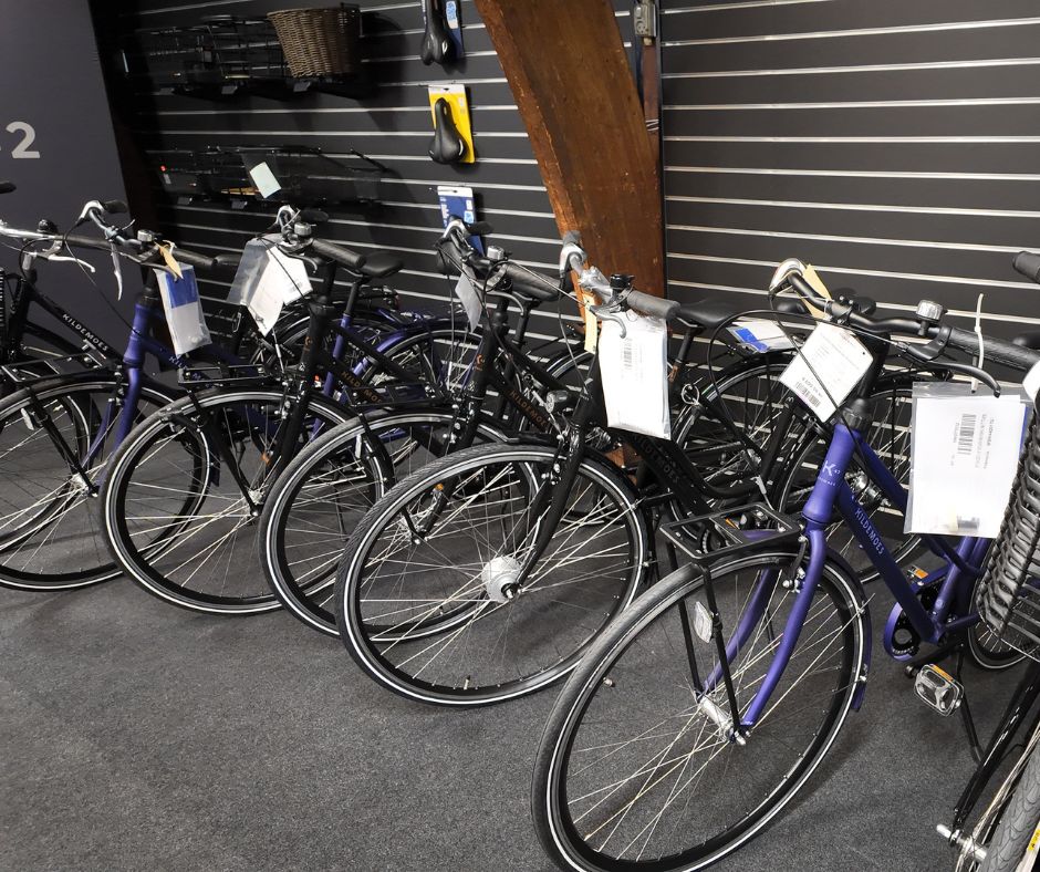 udstilling af democykler