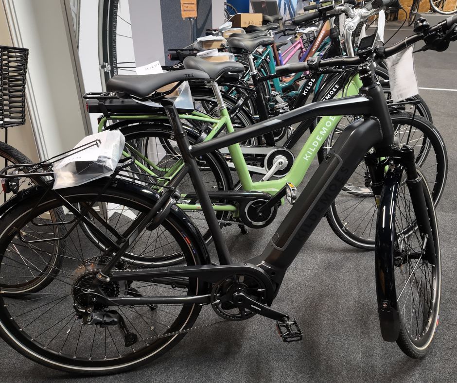 Brugte cykler på række